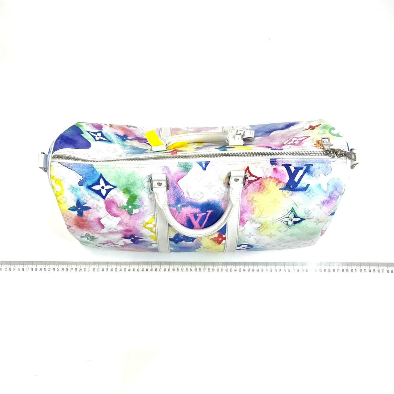Sold Louis Vuitton Keepall 50 Watercolor on White Monogram