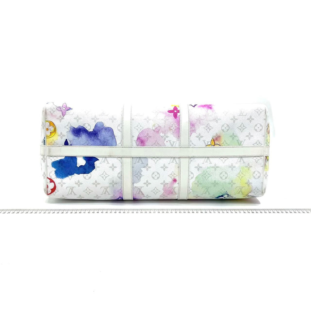 Sold Louis Vuitton Keepall 50 Watercolor on White Monogram