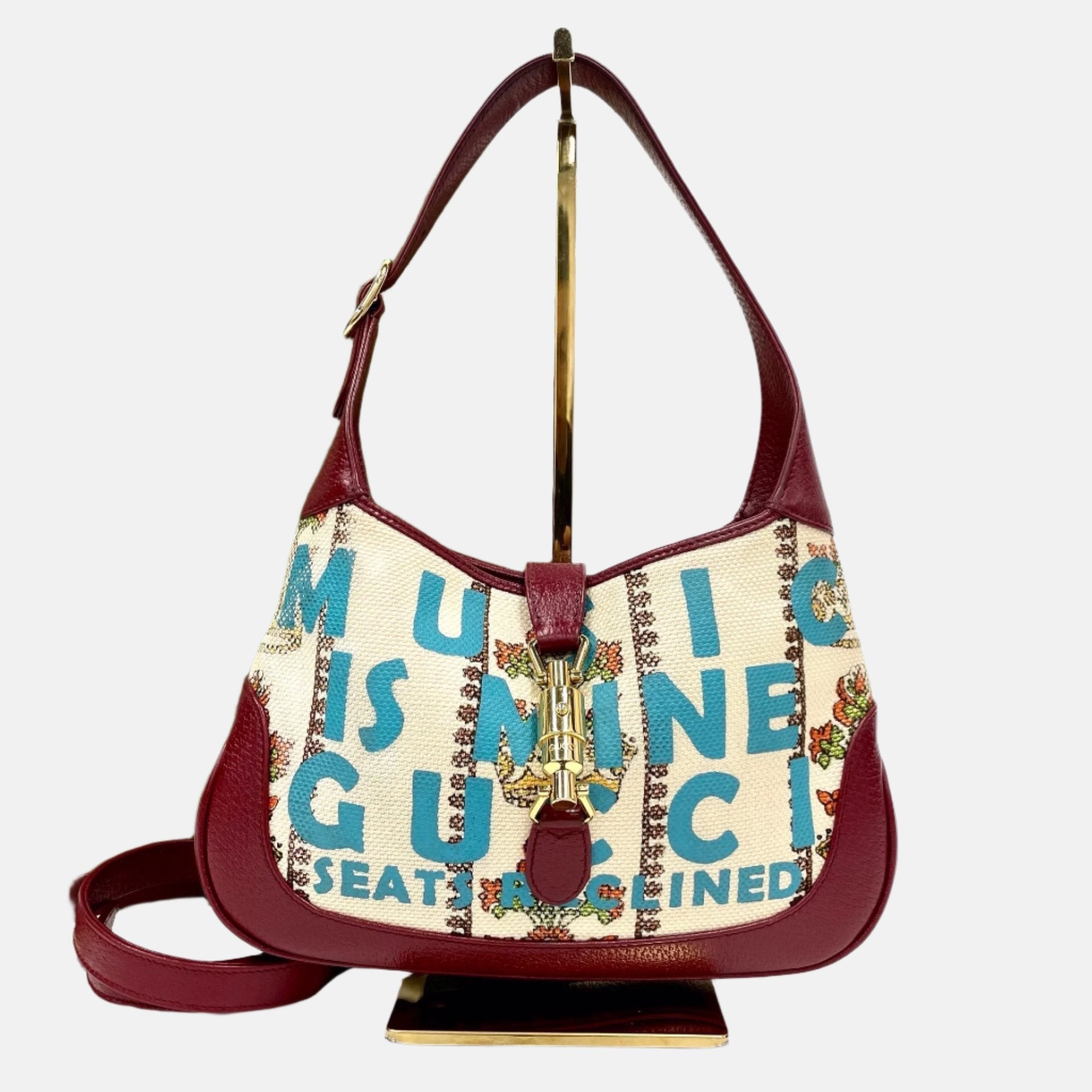 Gucci Jackie 1961 Centennial 100 Year Special Edition Burgundy Leather with Canvas