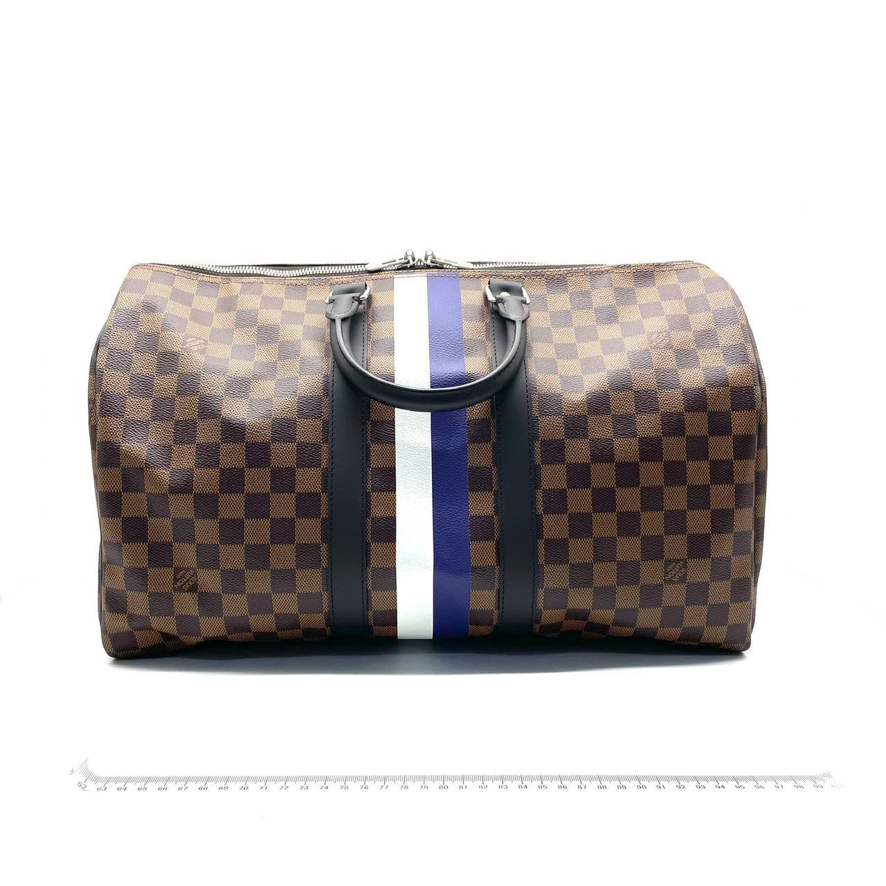 Sold Louis Vuitton SS17 Savannah Keepall 45 Bandouliere Giraffe on Brown Damier Canvas