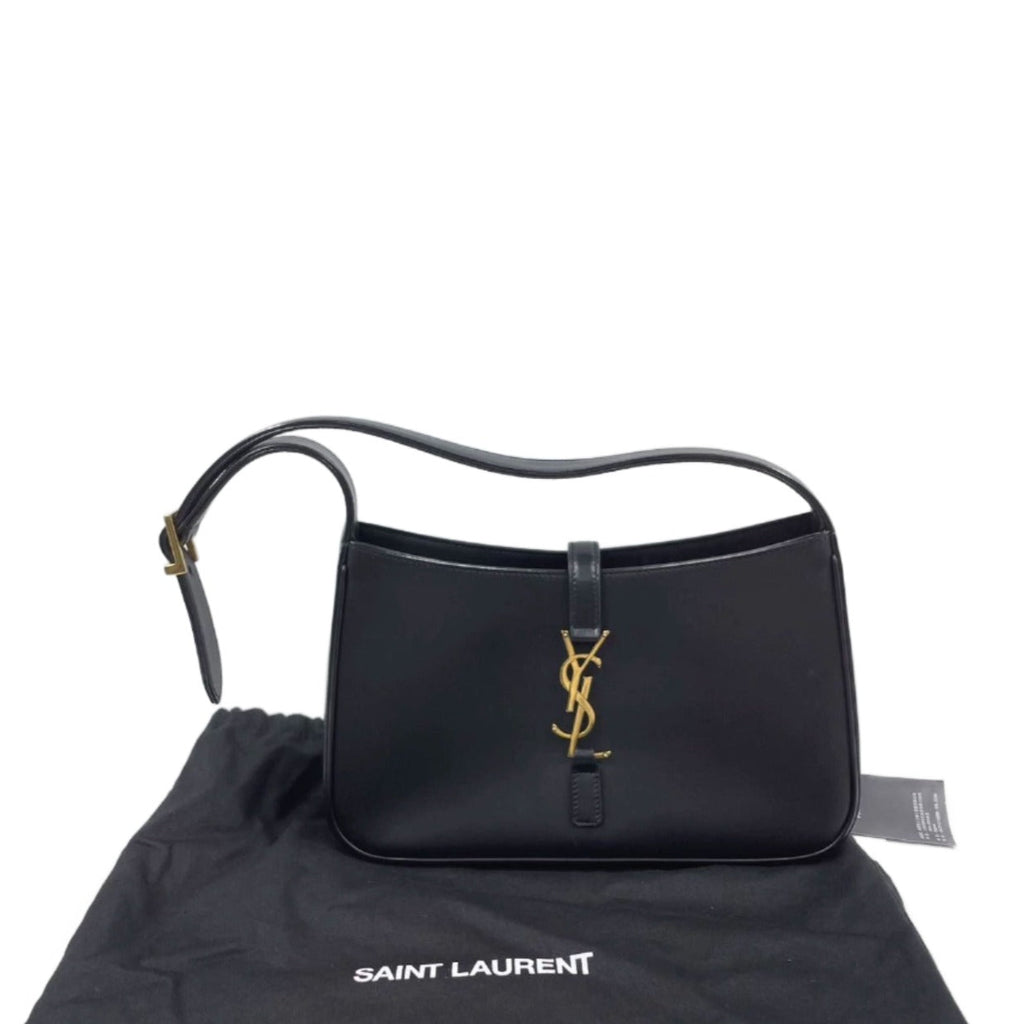 Sold Hobo bag by Yves Saint Laurent Le 5 à 7 monogram Black Leather Standard Size