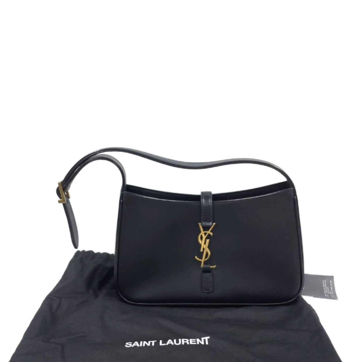 Sold Hobo bag by Yves Saint Laurent Le 5 à 7 monogram Black Leather Standard Size