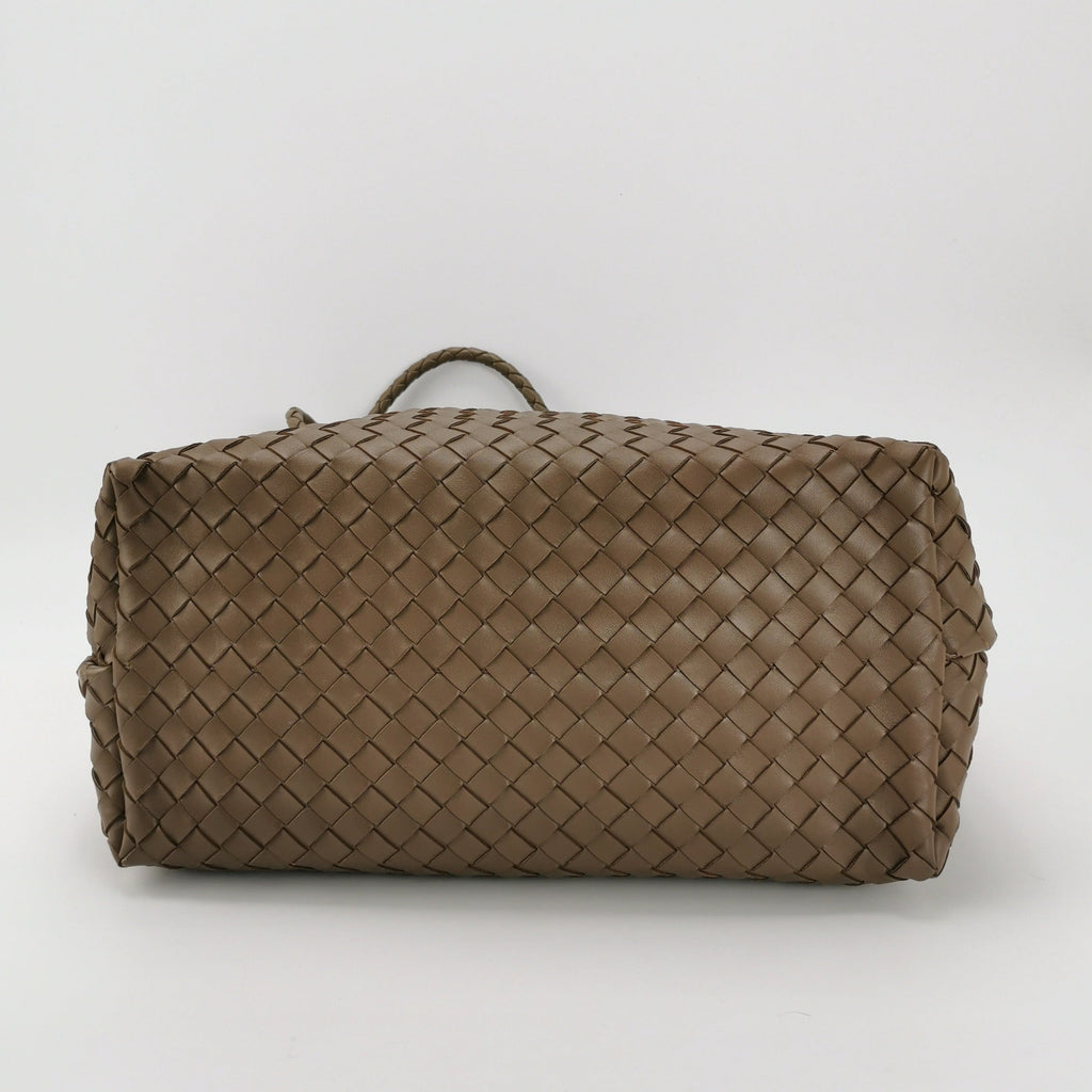Bottega Veneta Andiamo Andiamo Chocolate Brown Handbag