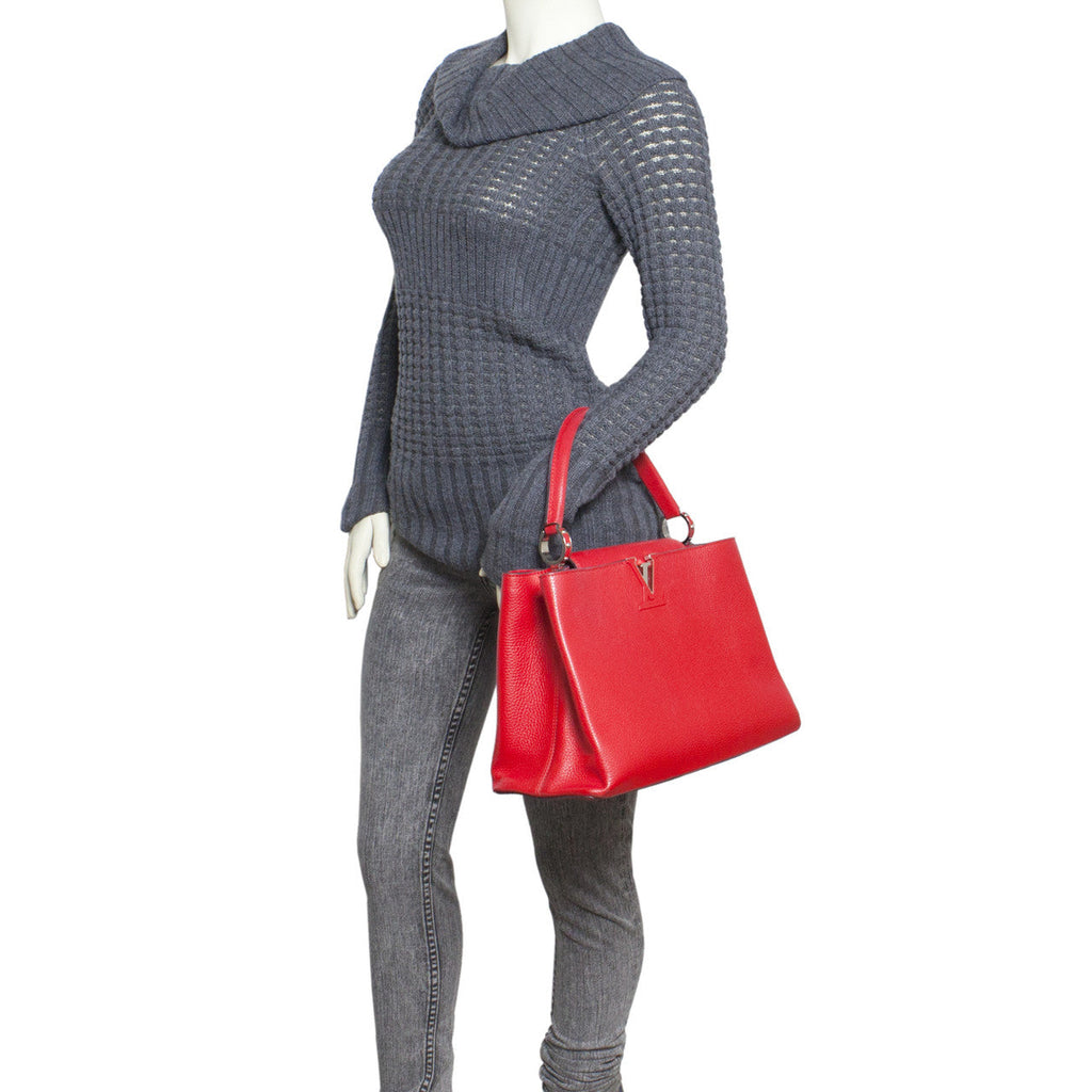 Louis Vuitton Taurillon Leather Capucines  MM