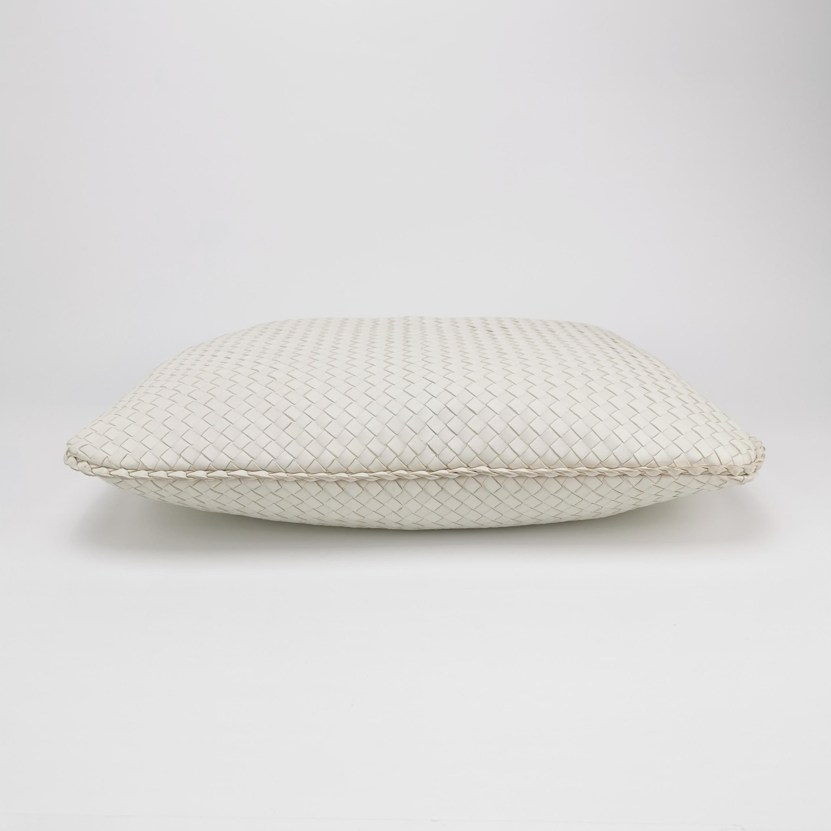 Bottega Veneta Veneta Hobo Dark White Leather Bag Maxi 55cm