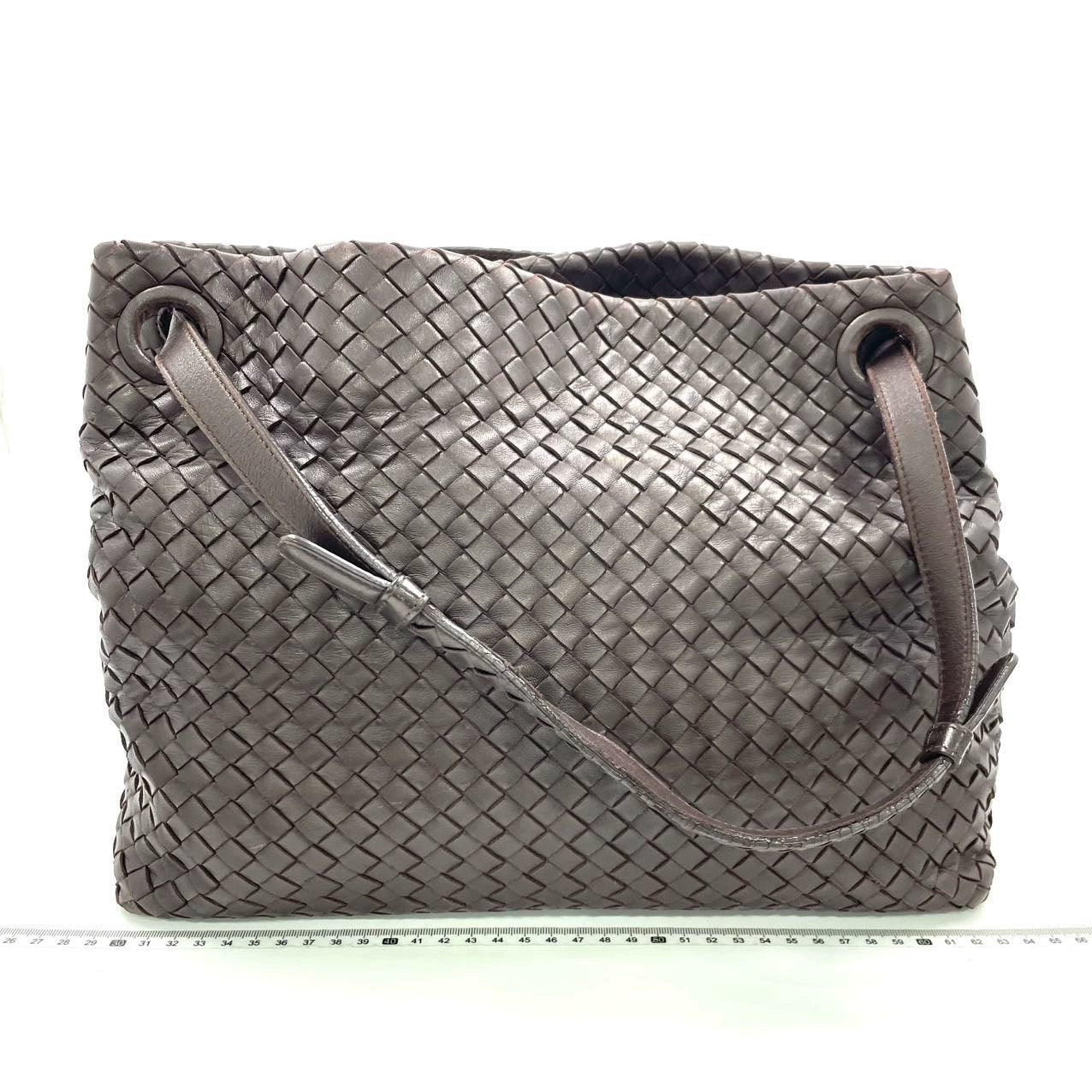Bottega Veneta Garda Dark Brown Intrecciato Nappa Leather Large 33cm
