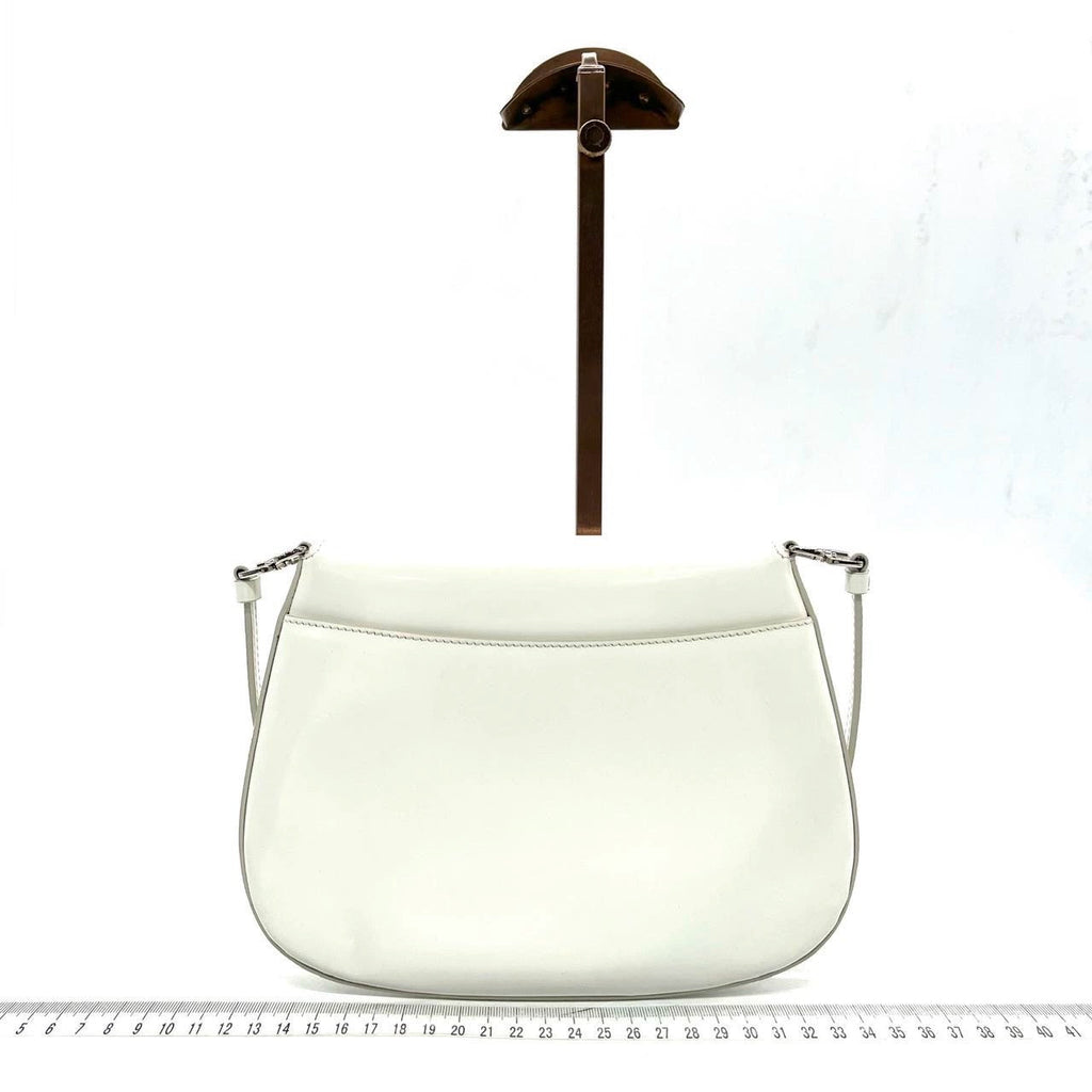 Prada Cleo Flap White Leather Shoulder bag