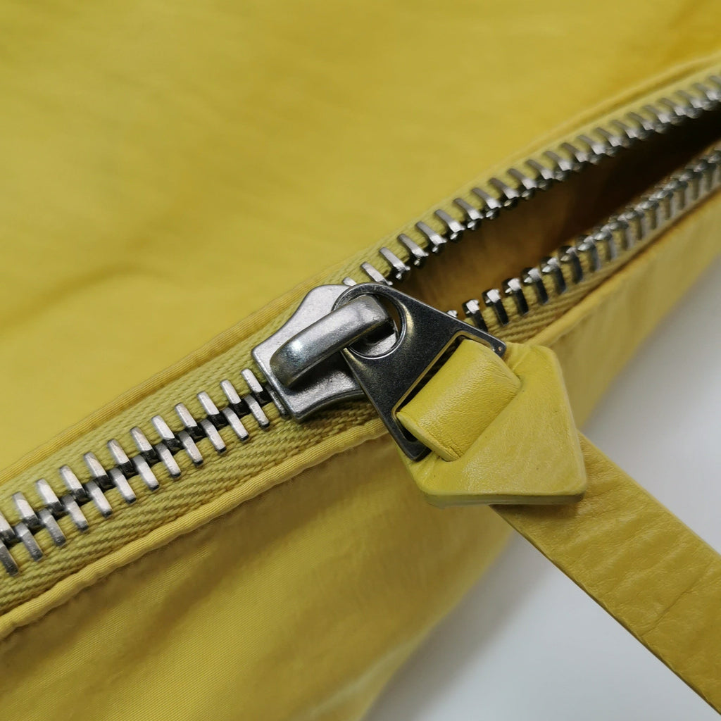 Bottega Veneta Cabat Vertical Yellow Shiny Calfskin Leather Tote Bag