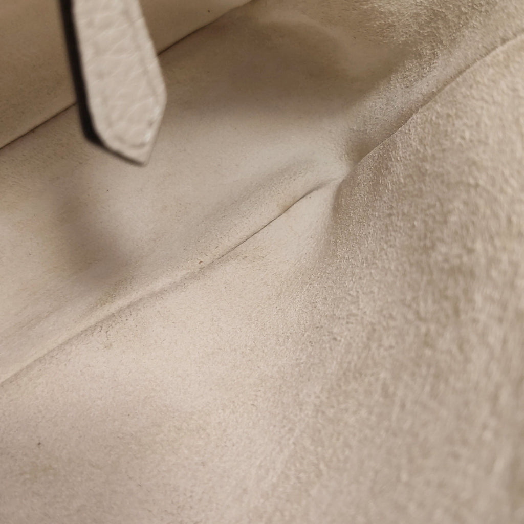 Fendi Baguette Selleria Medium White Calfskin Leather Crossbody Bag