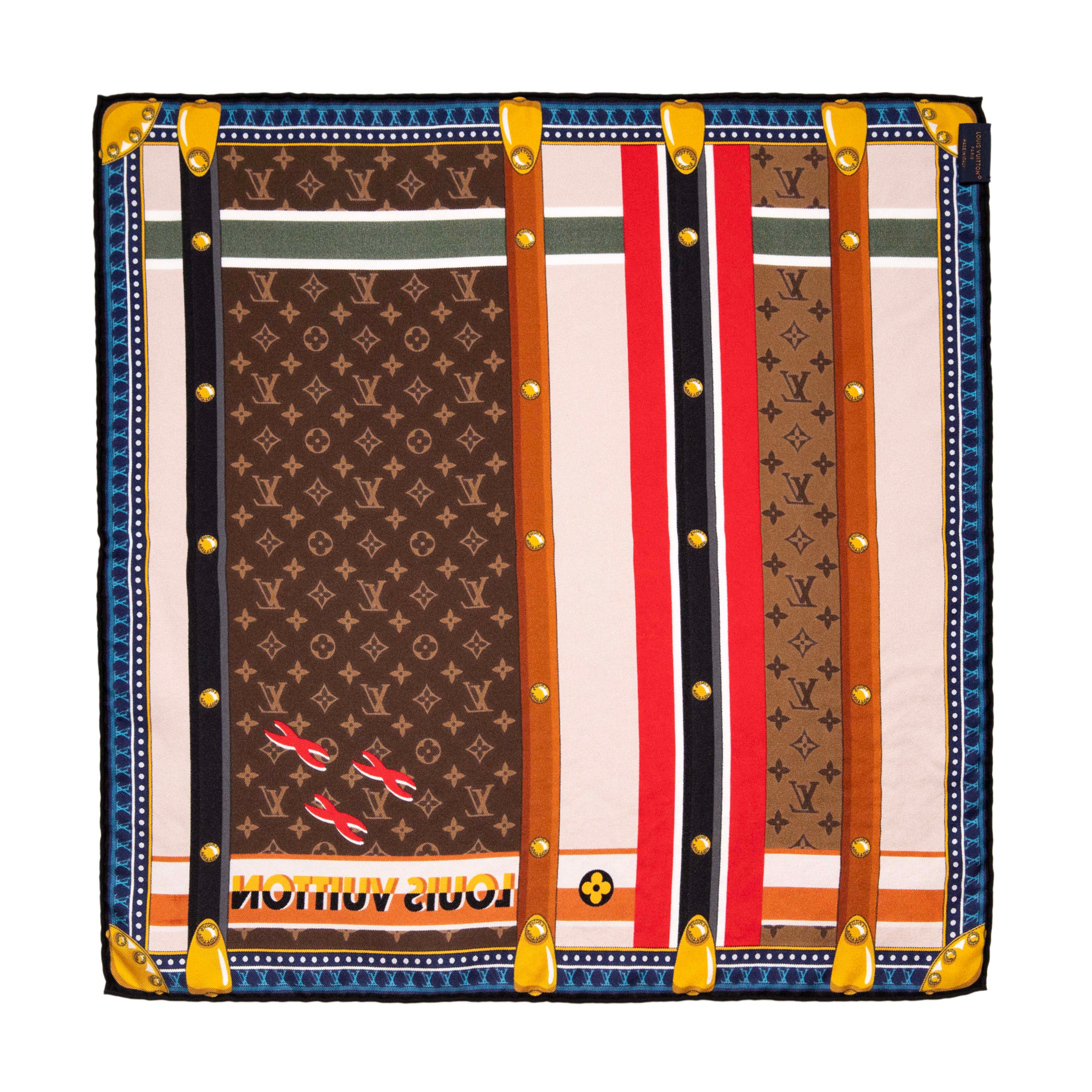 Louis Vuitton Silk Trunk In Love Square 45