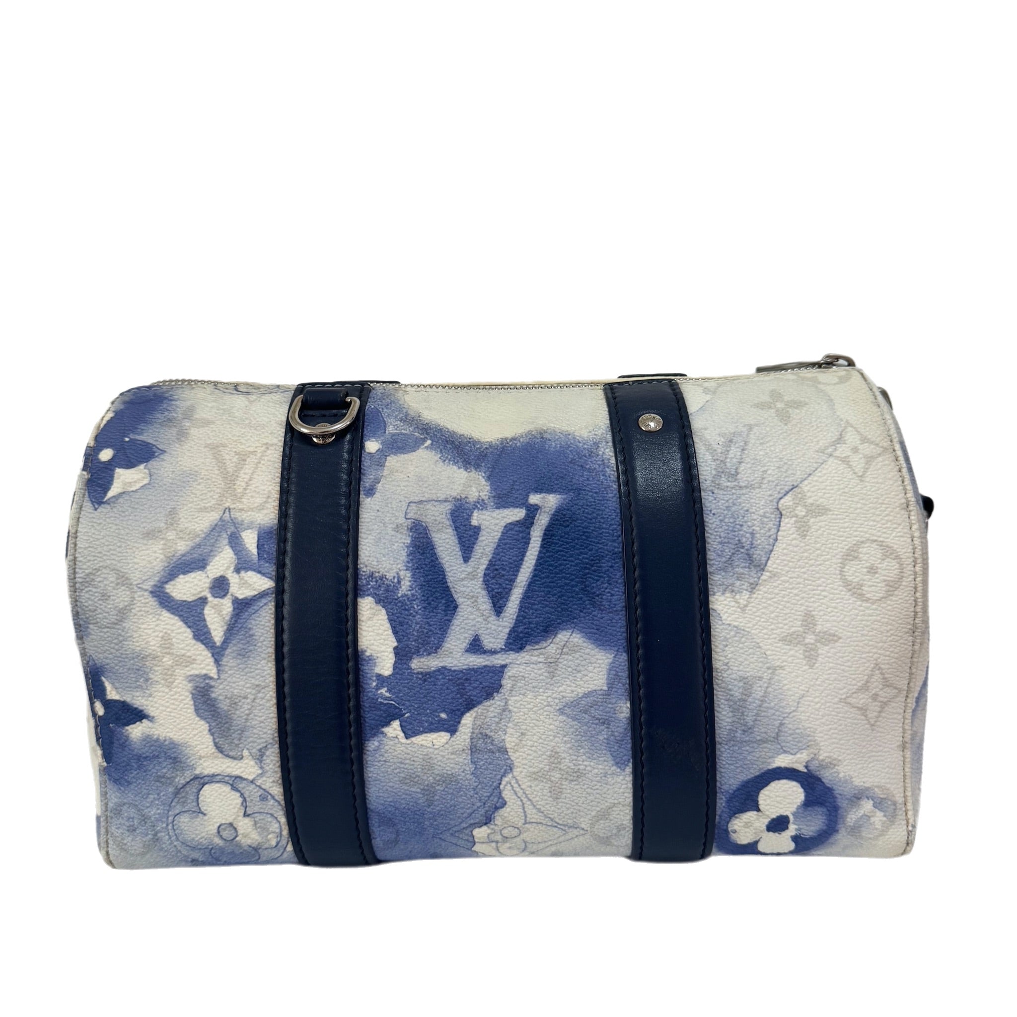 Louis Vuitton Keepall XS Blue Watercolor Leather and PU Crossbody Bag
