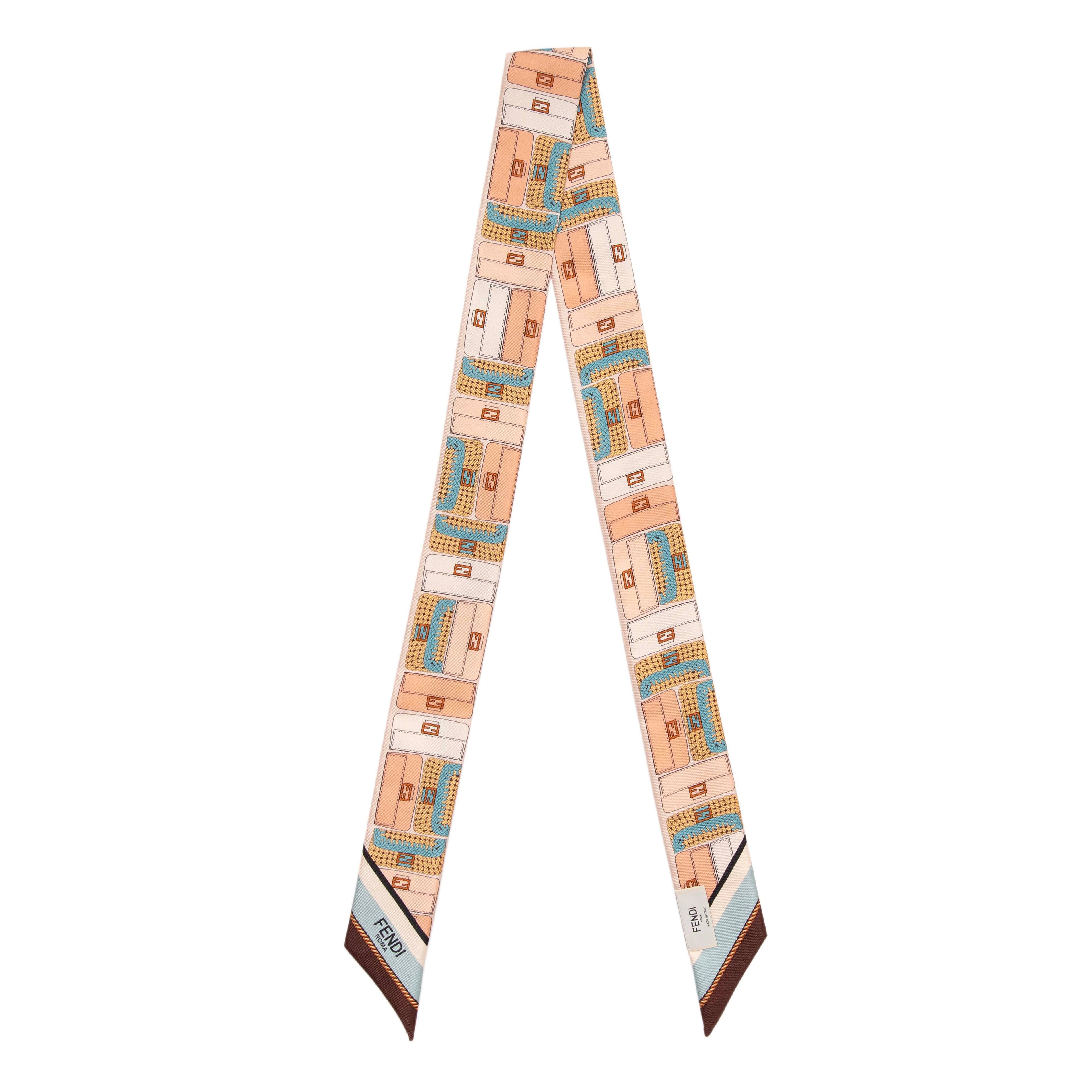 Fendi Silk Wrappy Bandeau