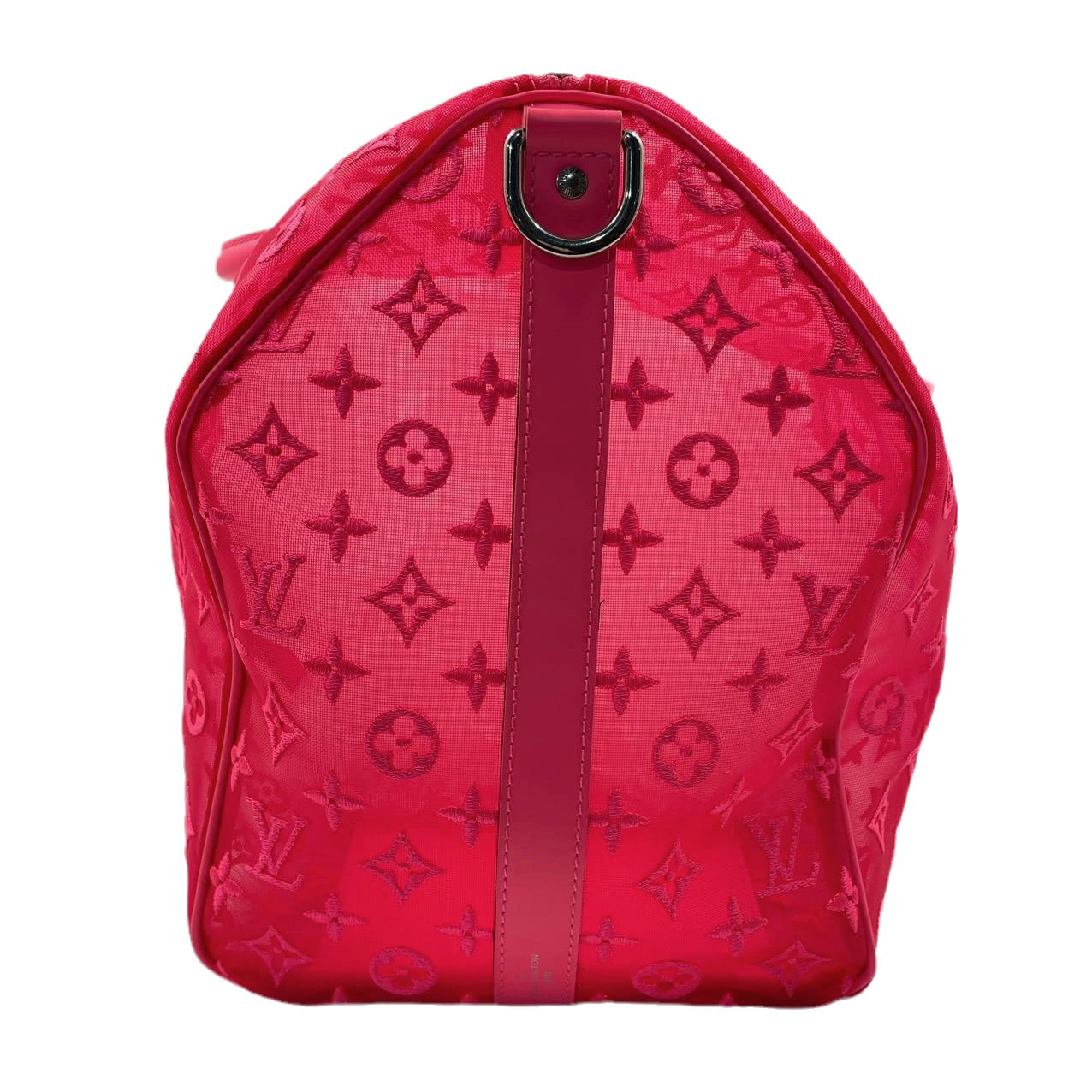 Sold Louis Vuitton Keepall Bandouliere Monogram Mesh 50 Pink in Mesh/Leather