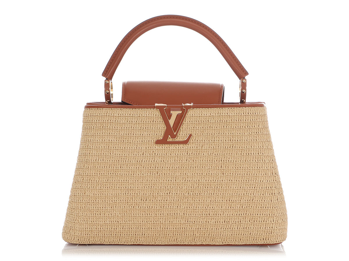 Louis Vuitton Raffia Capucines PM