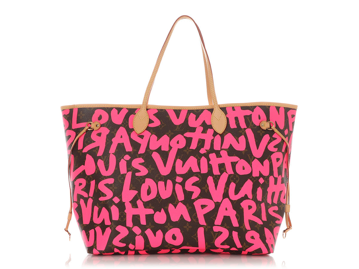 Louis Vuitton Pink Monogram Graffiti Neverfull GM