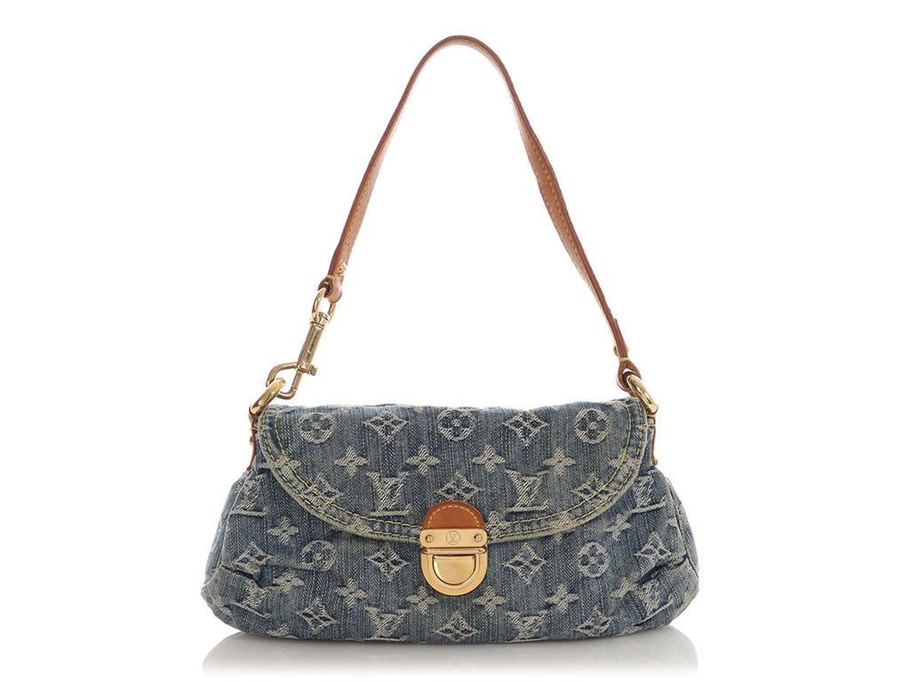 Louis Vuitton Mini Blue Denim Pleaty