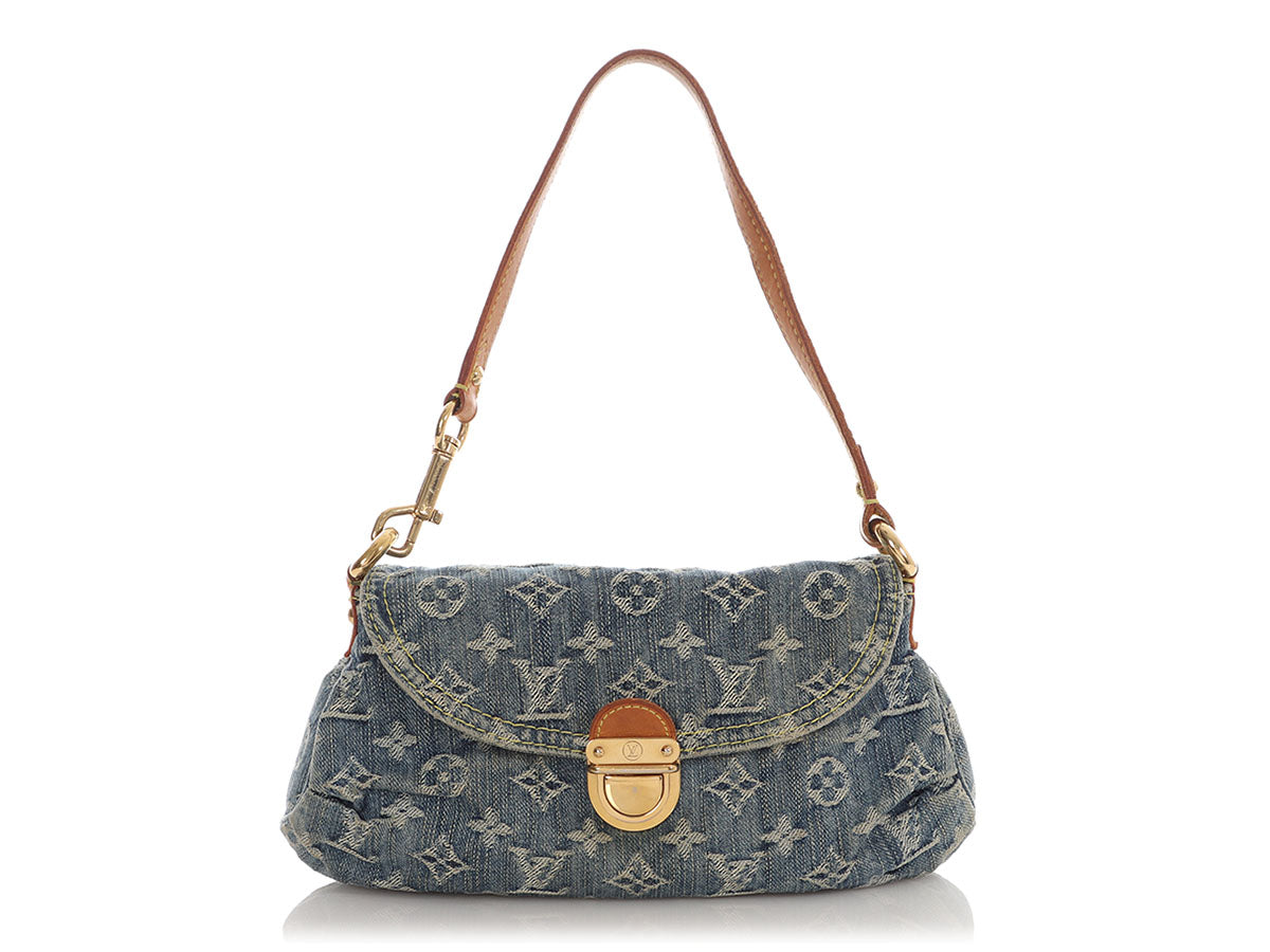 Louis Vuitton Mini Blue Denim Pleaty
