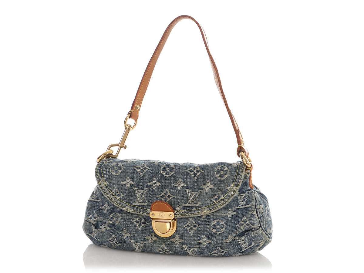 Louis Vuitton Mini Blue Denim Pleaty