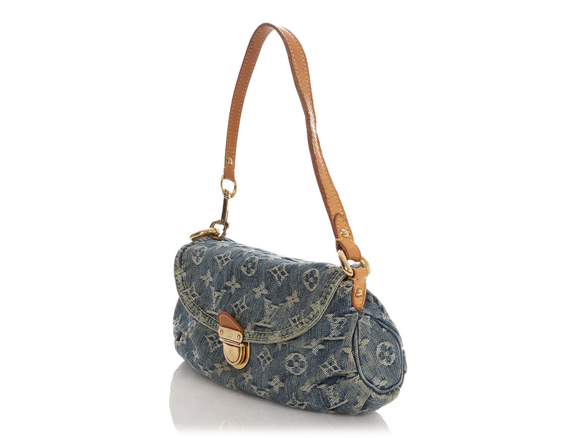 Louis Vuitton Mini Blue Denim Pleaty
