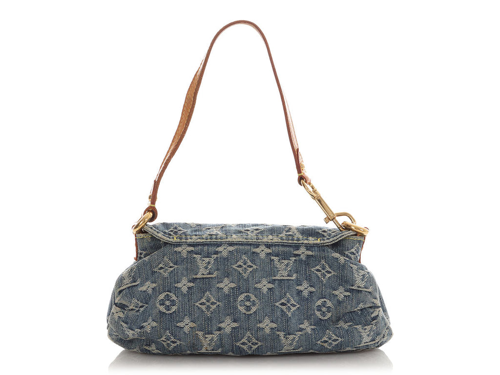 Louis Vuitton Mini Blue Denim Pleaty