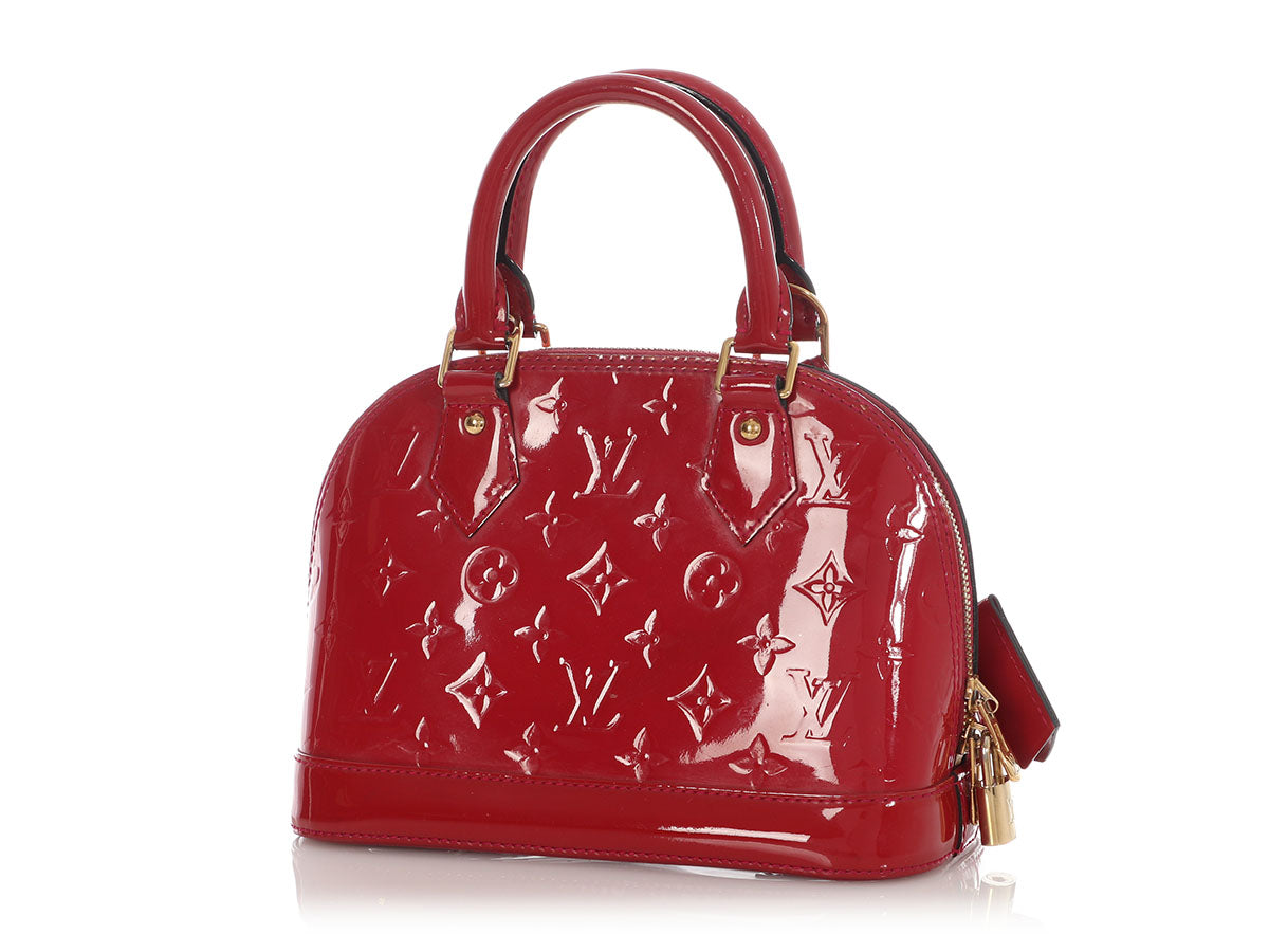Louis Vuitton Red Vernis Alma BB