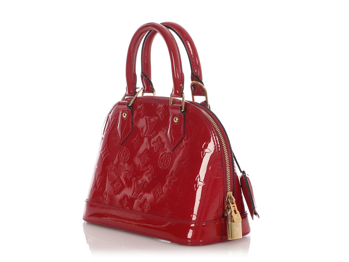 Louis Vuitton Red Vernis Alma BB