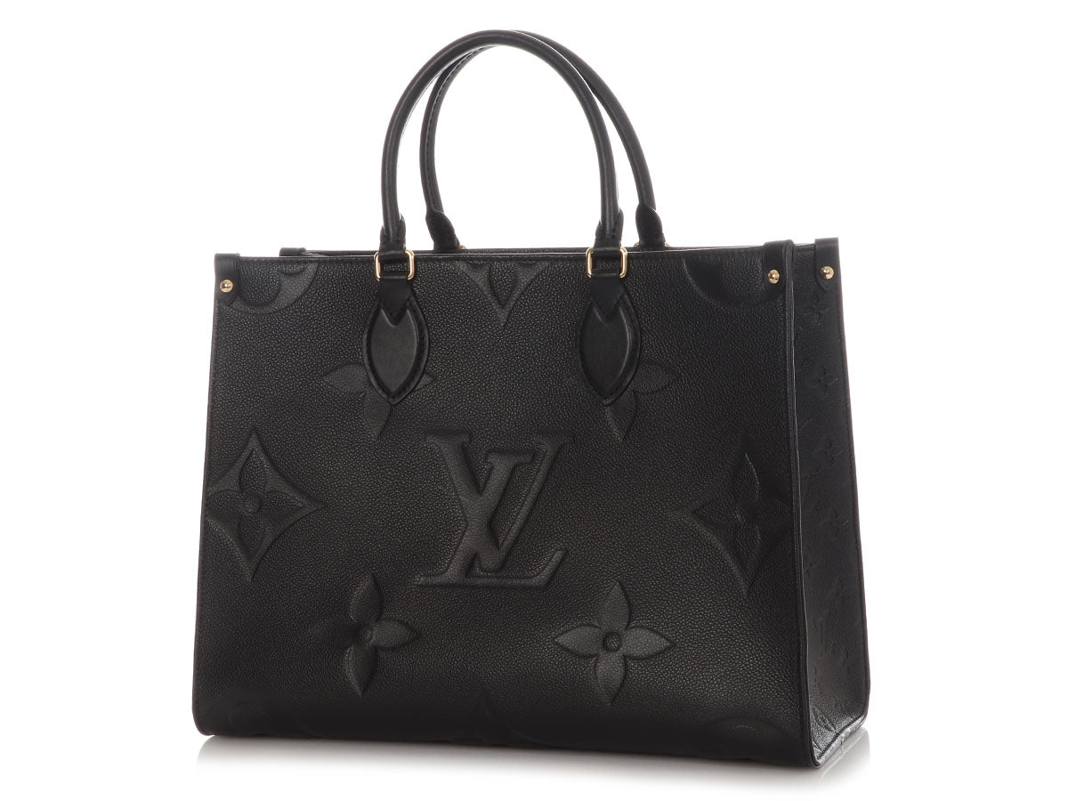 Louis Vuitton Black Monogram Empreinte Onthego MM
