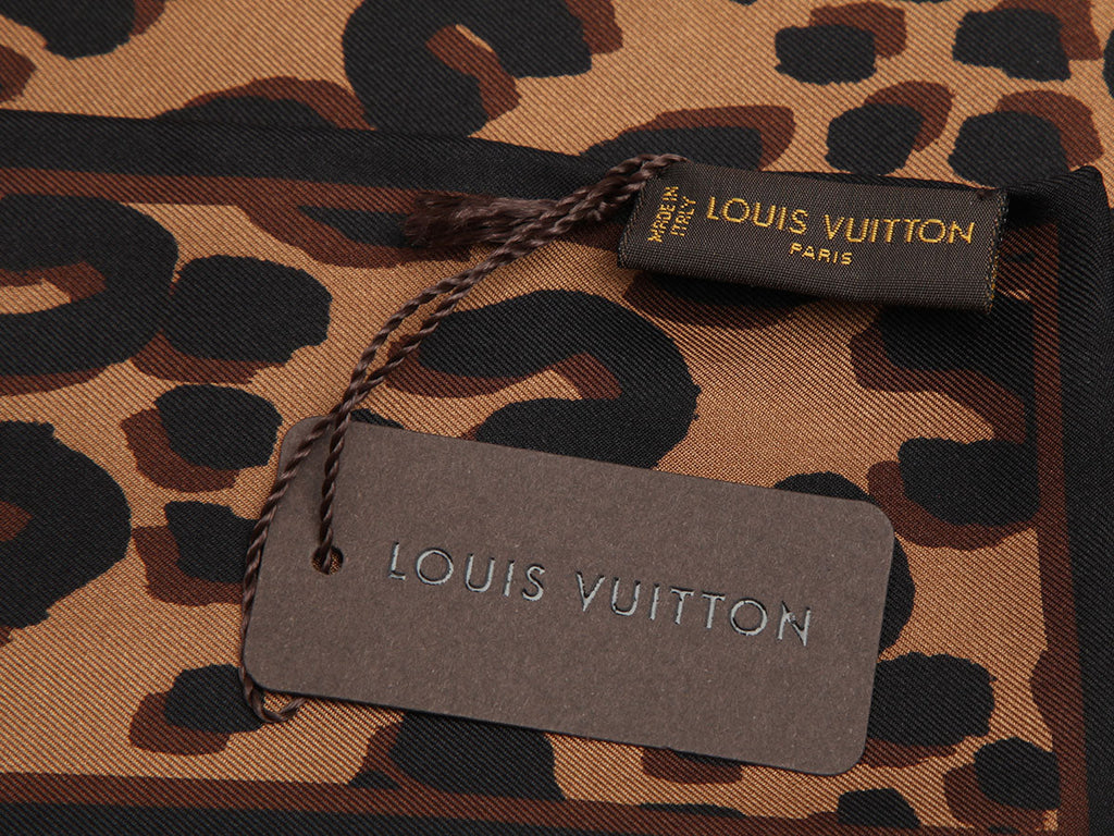 Louis Vuitton Stephen Sprouse Brown Leopard Print Silk Bandeau