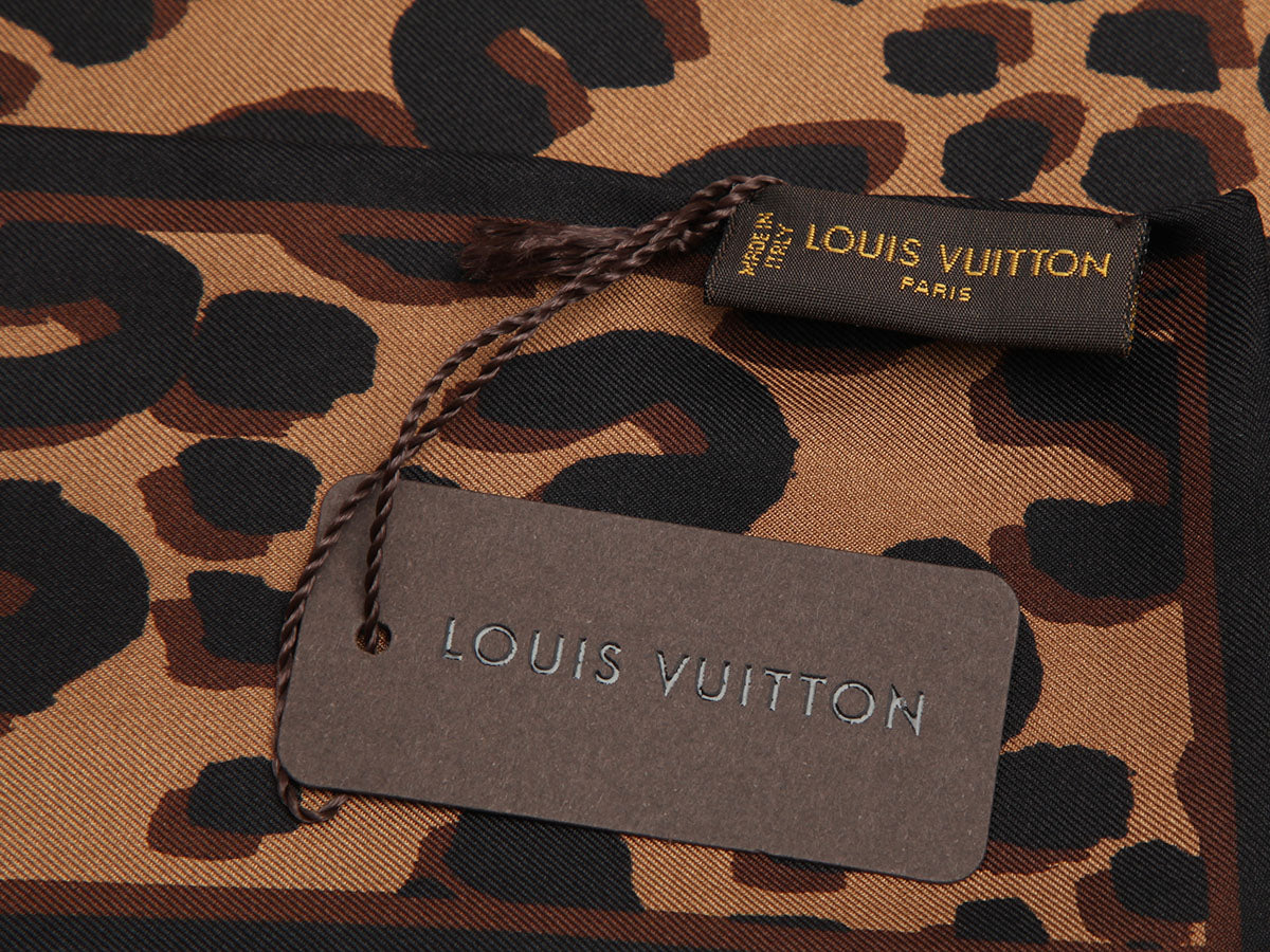 Louis Vuitton Stephen Sprouse Brown Leopard Print Silk Bandeau
