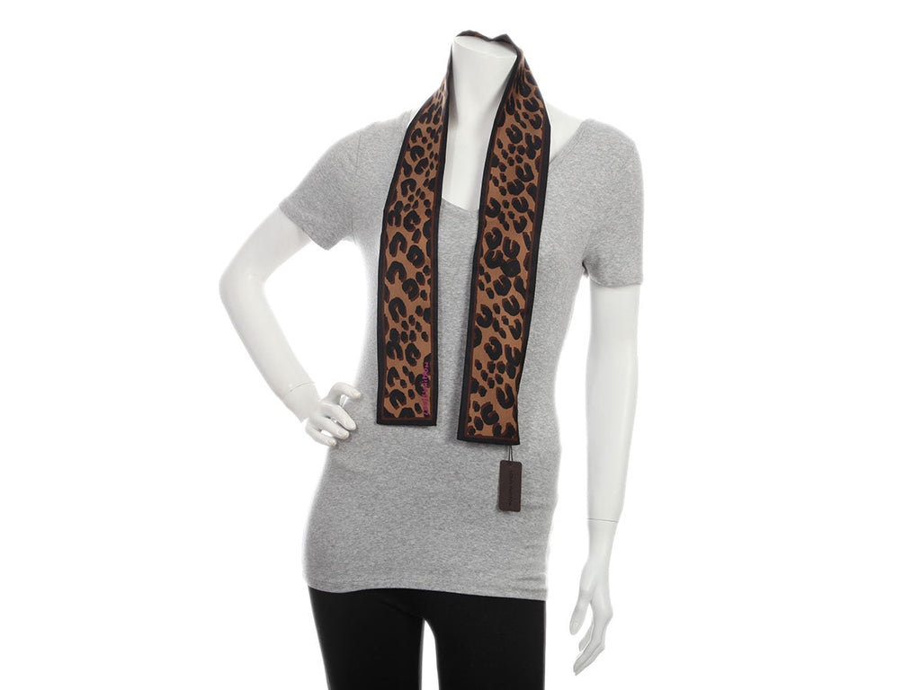 Louis Vuitton Stephen Sprouse Brown Leopard Print Silk Bandeau
