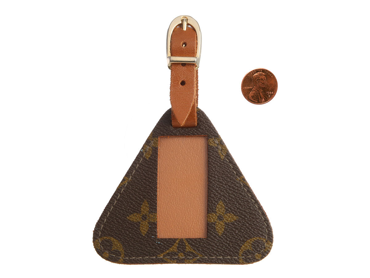 Louis Vuitton Vintage Monogram Triangle Luggage Tag