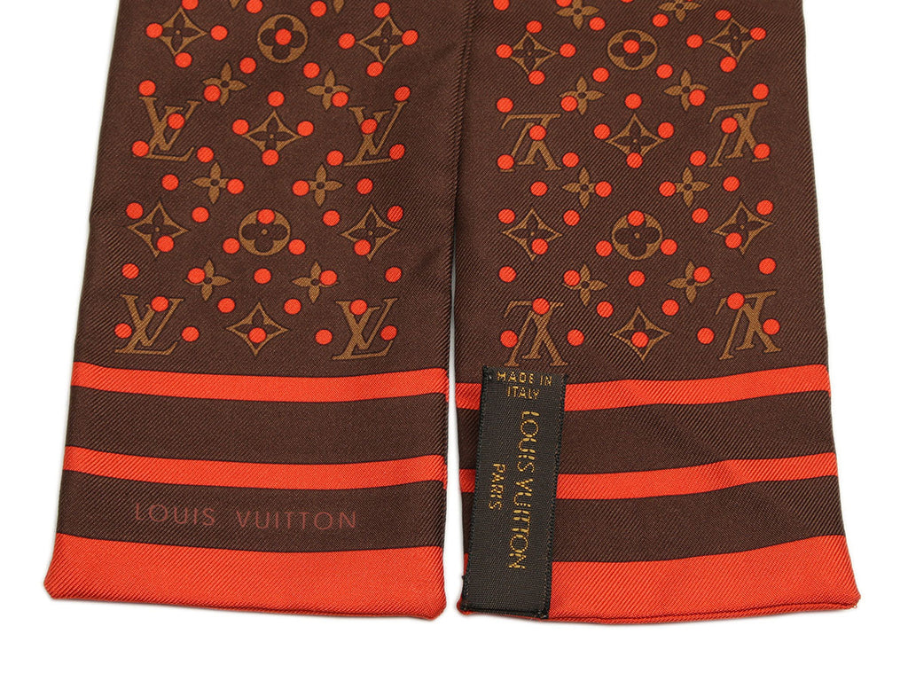 Louis Vuitton Orange Monogram Perforated Silk Bandeau