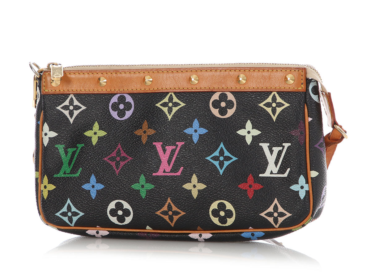 Louis Vuitton Black Multicolore Monogram Pochette
