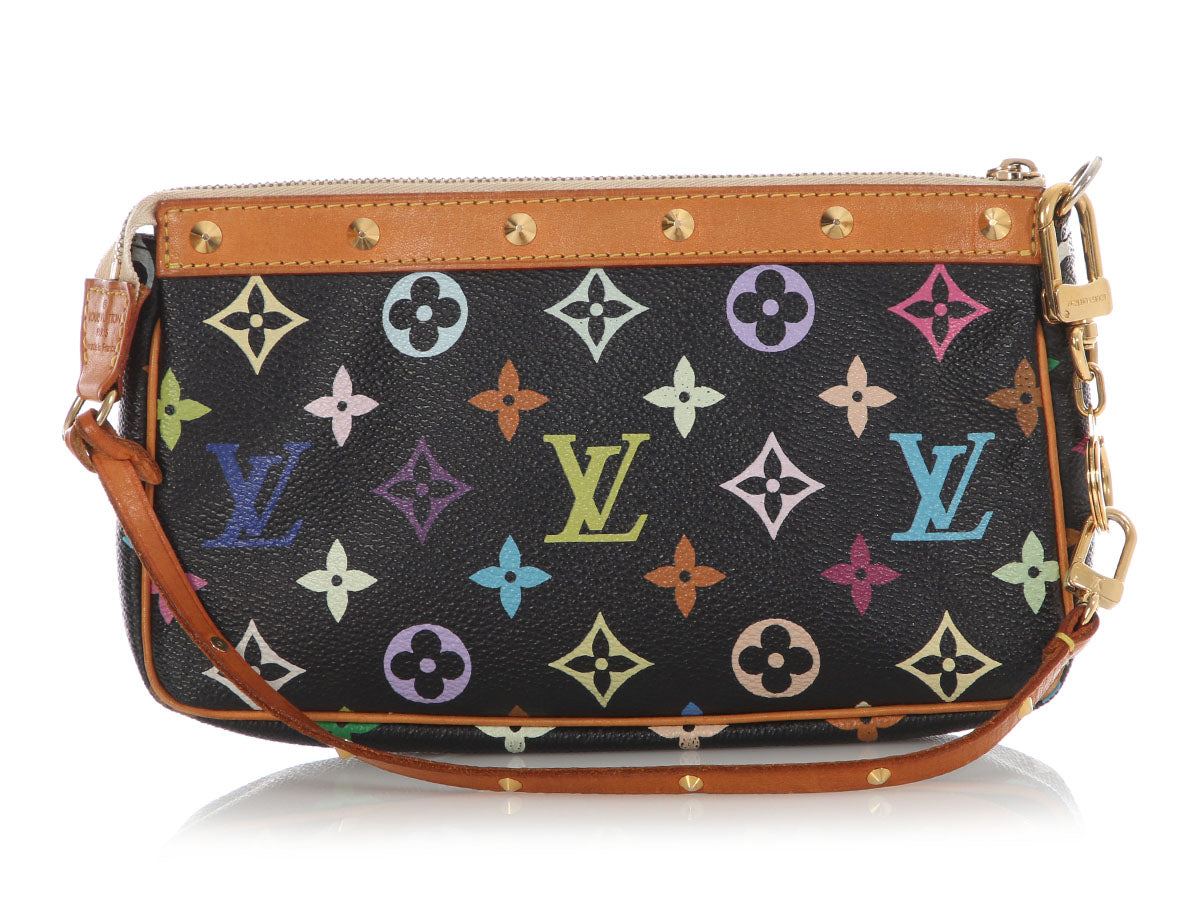 Louis Vuitton Black Multicolore Monogram Pochette