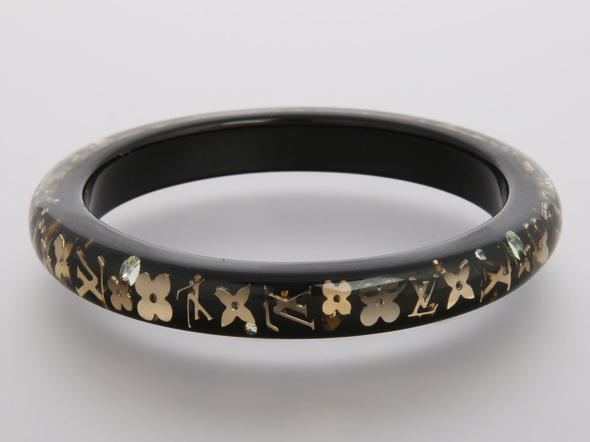 Louis Vuitton Narrow Black Inclusion Bracelet