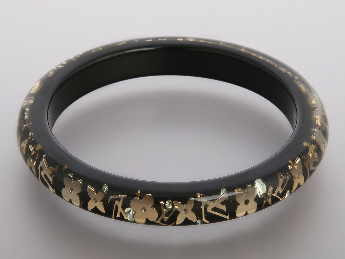 Louis Vuitton Narrow Black Inclusion Bracelet