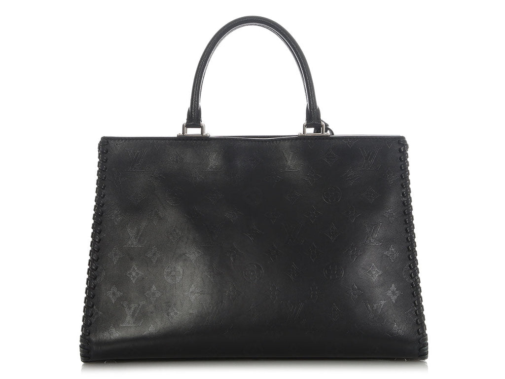 Louis Vuitton Black Leather Monogram Very