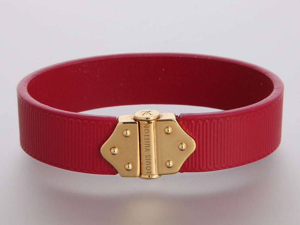 Louis Vuitton Fuchsia Patent Spirit Bracelet