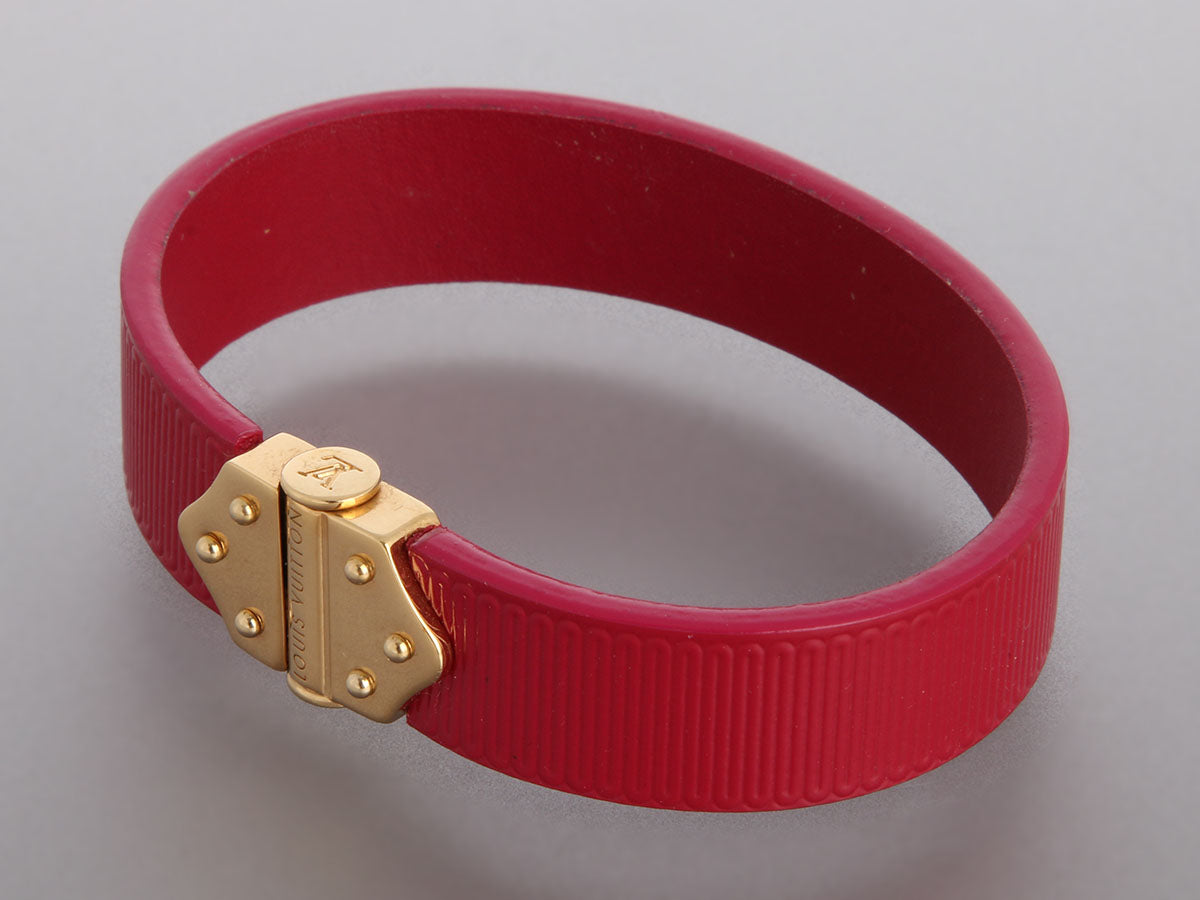 Louis Vuitton Fuchsia Patent Spirit Bracelet