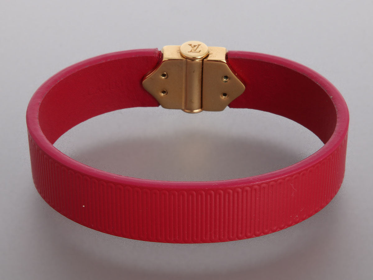 Louis Vuitton Fuchsia Patent Spirit Bracelet