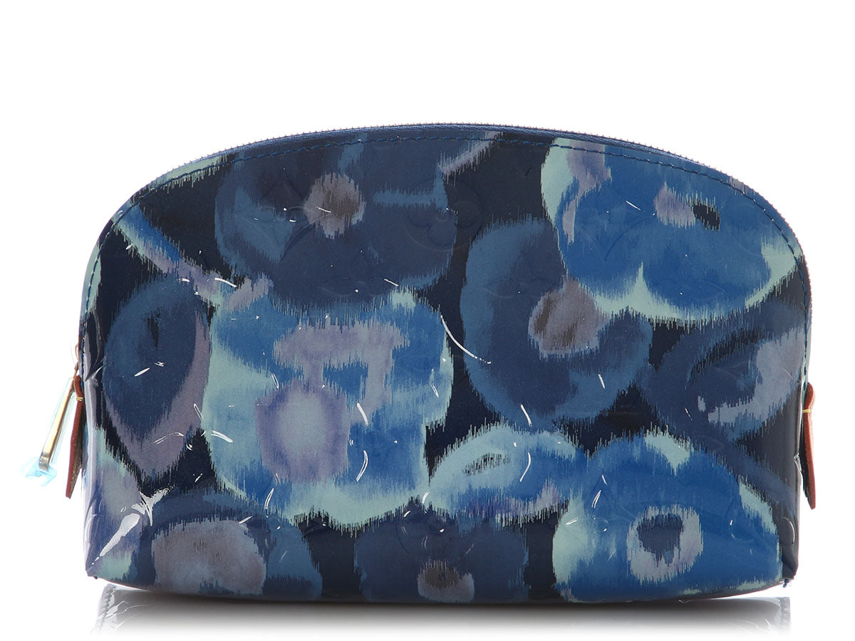 Louis Vuitton Grand Bleu Rose Velours Vernis Ikat Cosmetic Pouch