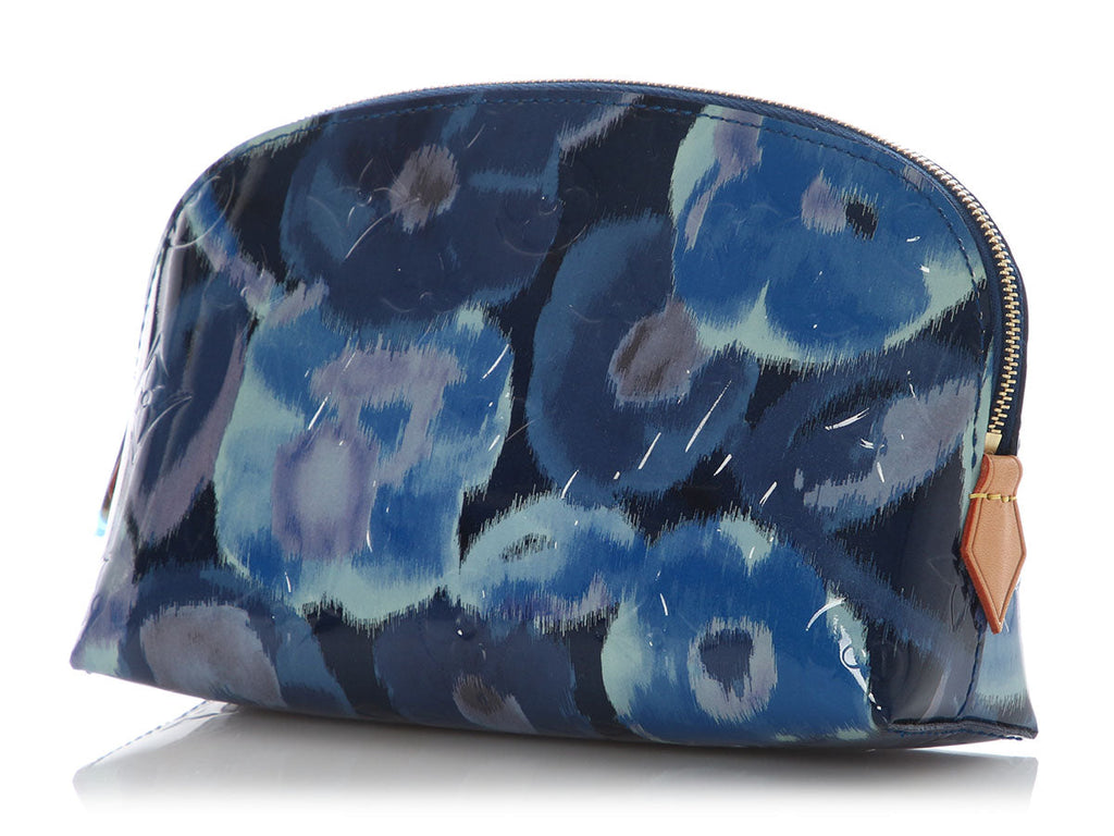 Louis Vuitton Grand Bleu Rose Velours Vernis Ikat Cosmetic Pouch