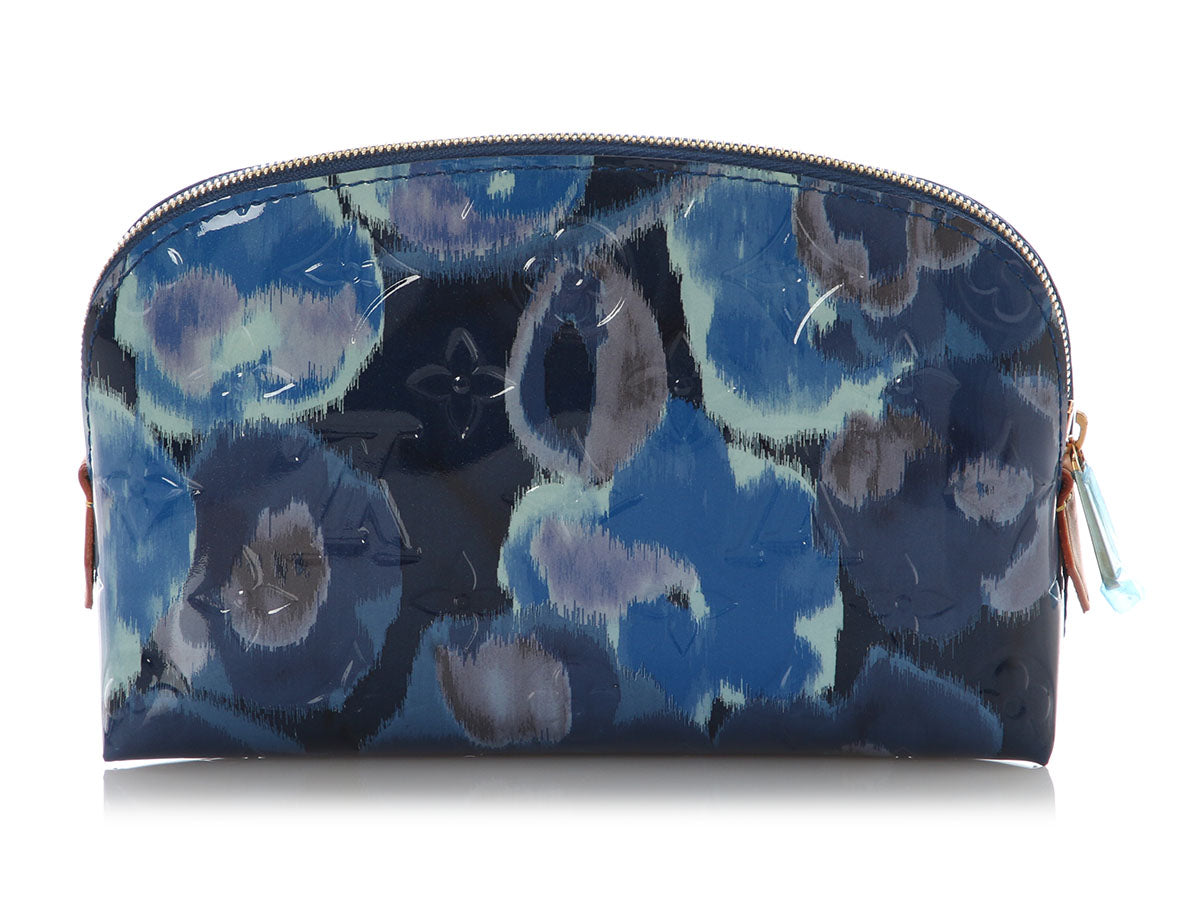 Louis Vuitton Grand Bleu Rose Velours Vernis Ikat Cosmetic Pouch
