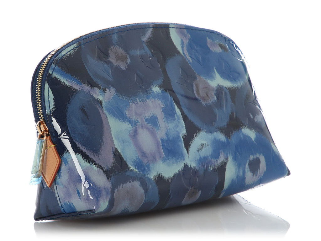 Louis Vuitton Grand Bleu Rose Velours Vernis Ikat Cosmetic Pouch