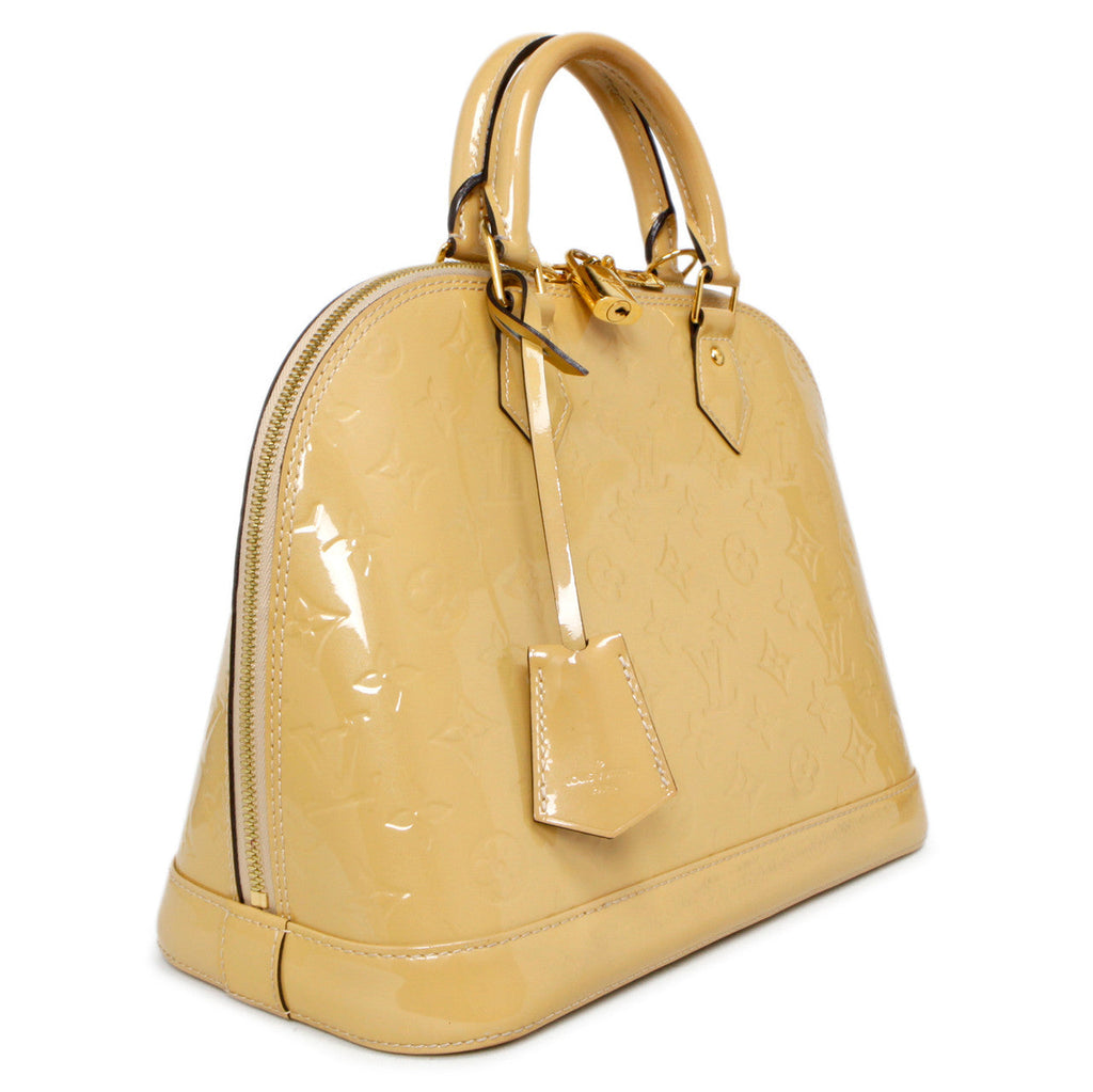 Louis Vuitton Citrine Vernis Alma PM