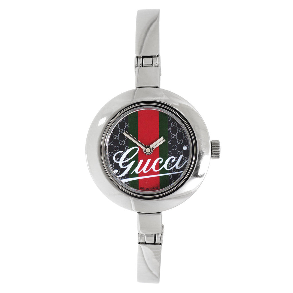 Gucci 105 Stainless Steel Bangle Ladies Watch