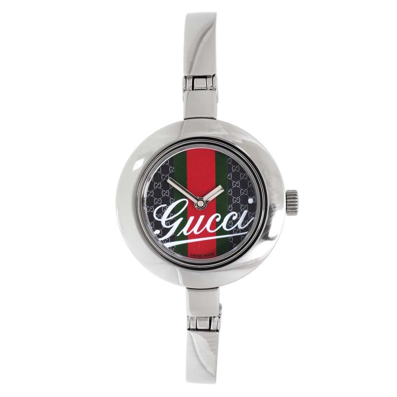Gucci 105 Stainless Steel Bangle Ladies Watch