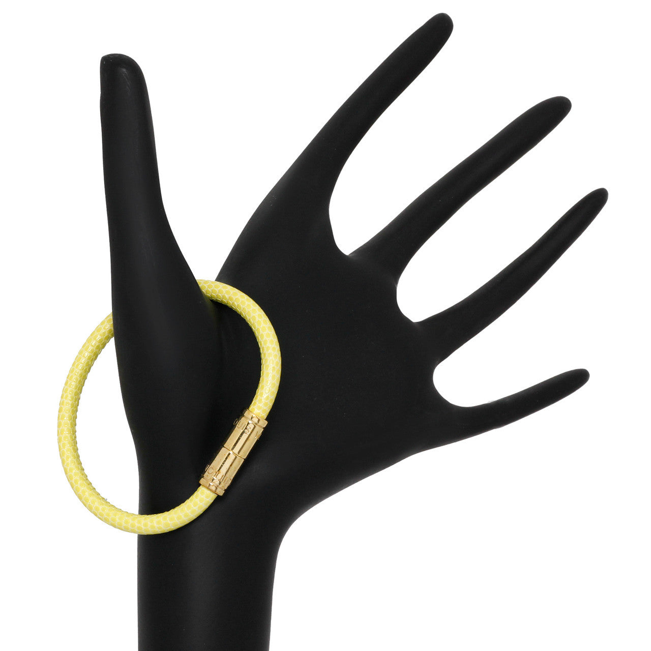 Louis Vuitton Yellow Lizard Keep It Bracelet