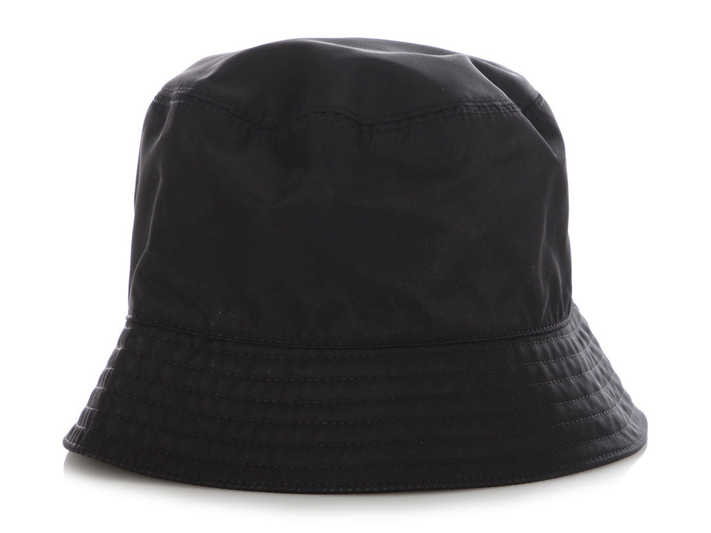 Prada Black Re-Nylon Bucket Hat