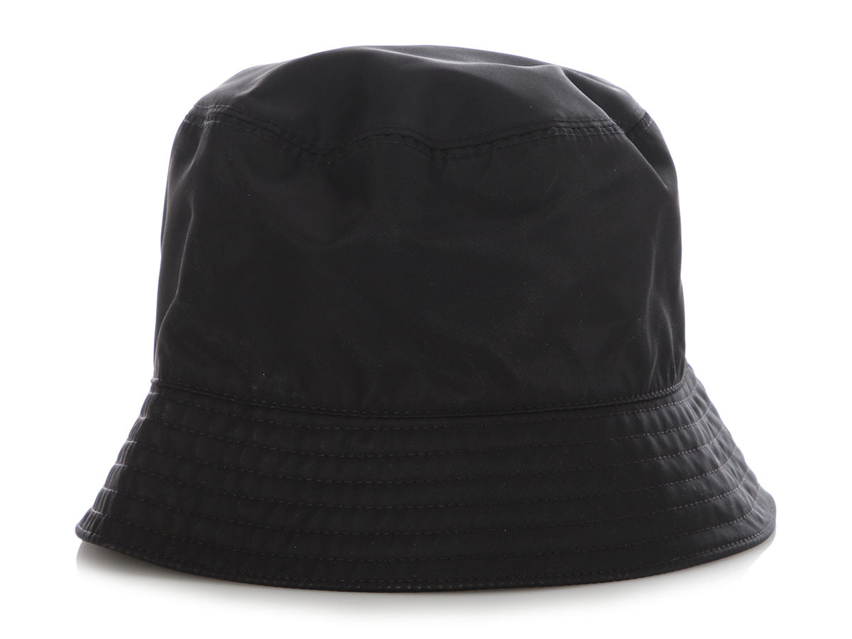 Prada Black Re-Nylon Bucket Hat